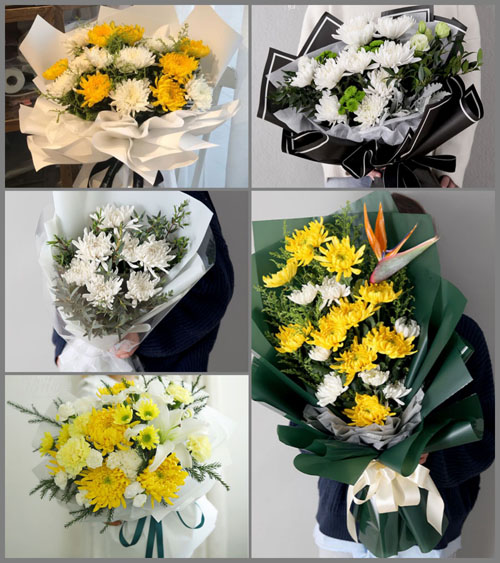 贵州贵阳观山湖区百花湖乡哪嘎村白事花束代送